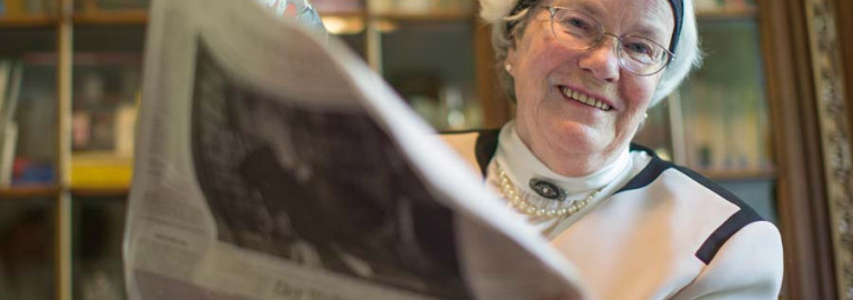 Bewohnerin fühlt sich wohlH